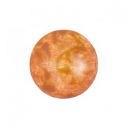 Les perles par Puca® Cabochon 14mm Opaque salmon spotted 02010/65324